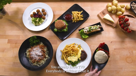 Image of dishes made from Protafy TVP
